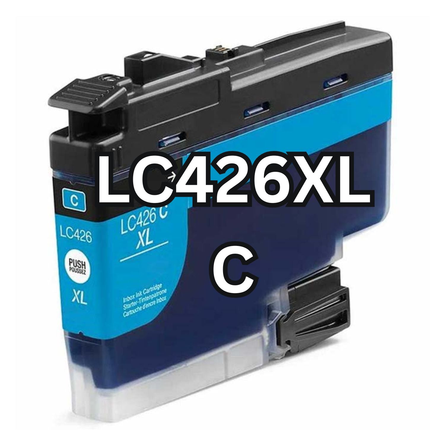 Brother LC-426XLC bläckpatron, reserv, 5000 sidor, cyan, garanti 3 år.