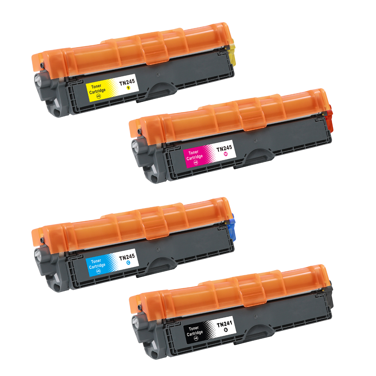 Brother TN-241 4-color ink cartridge set, accessories, 1400 pages, KCMY, Warranty 3 years.