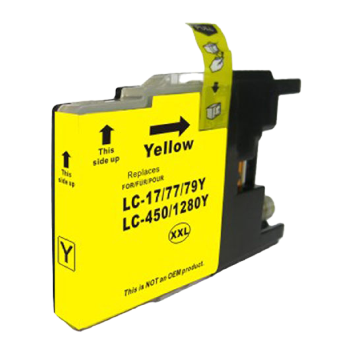 Brother LC-1280Y ink cartridge, accessory 16.6ml Yellow, Warranty 3 years.