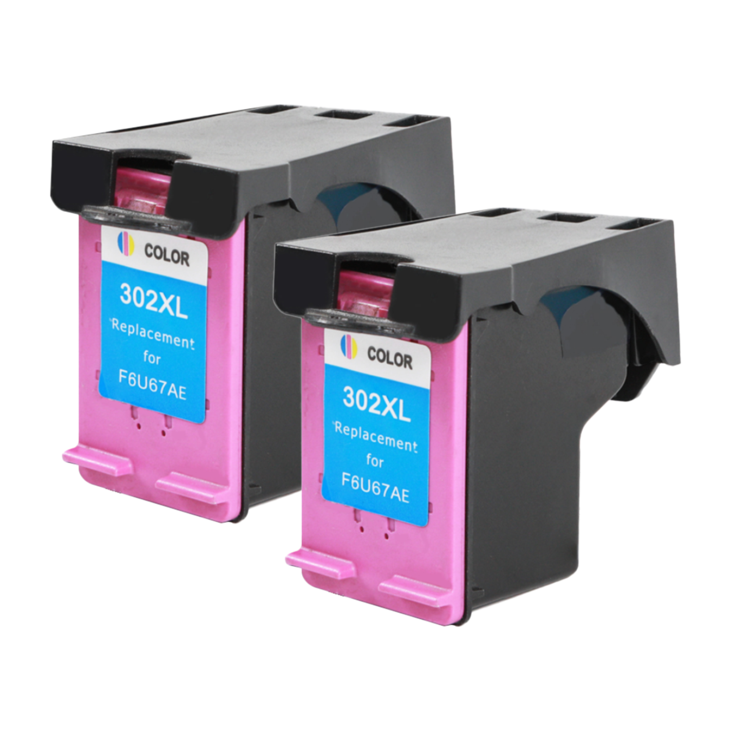 Hp 302XL CMY-bläckpatroner, 2xCMY (totalt 6 patroner), tillbehör, F6U67AE#301