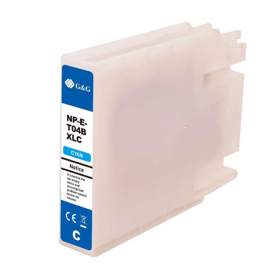 Epson T04B2, WF-C8190/C8690 bläckpatron, tillbehör C13T04B240 Cyan