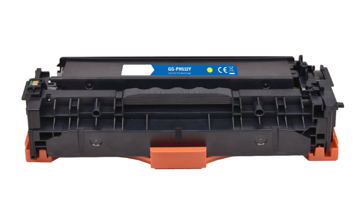 Hp CC532A ink cartridge, supply 2800 pages, 304A Yellow, Warranty 3 years.