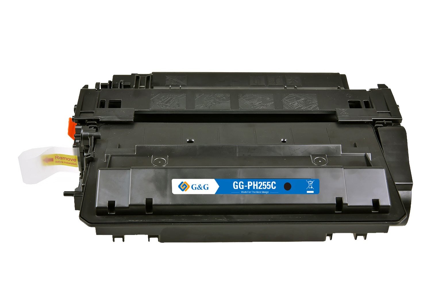 Hp CE255A ink cartridge, supply 6000 pages, 55A Black, Warranty 3 years.