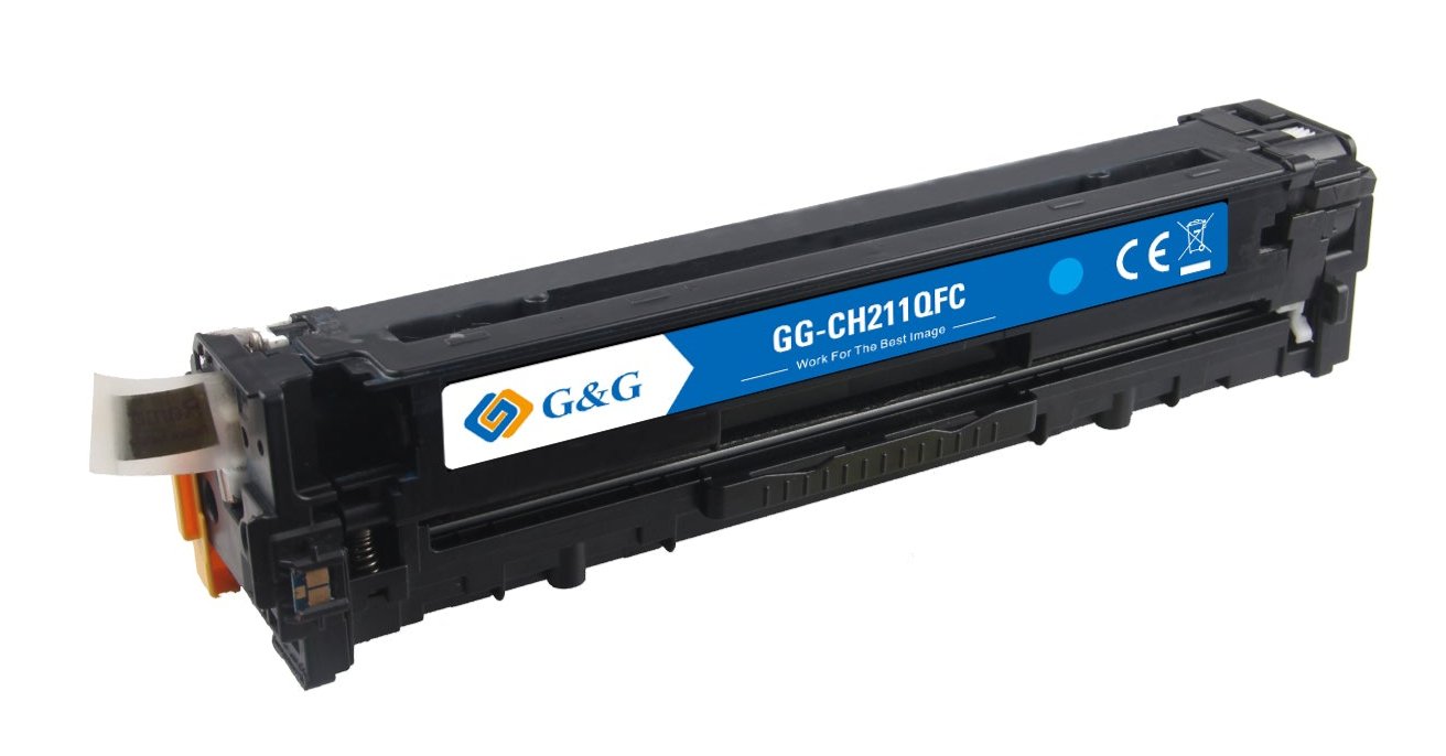 Hp CF211A ink cartridge, supply 1800 pages, 131A Cyan, Warranty 3 years.