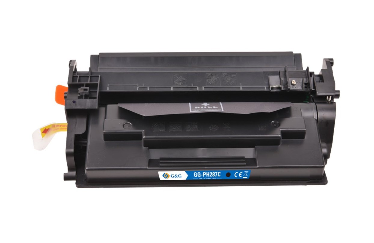 Hp CF287A ink cartridge, supply 9000 pages, 87A Black, Warranty 3 years.
