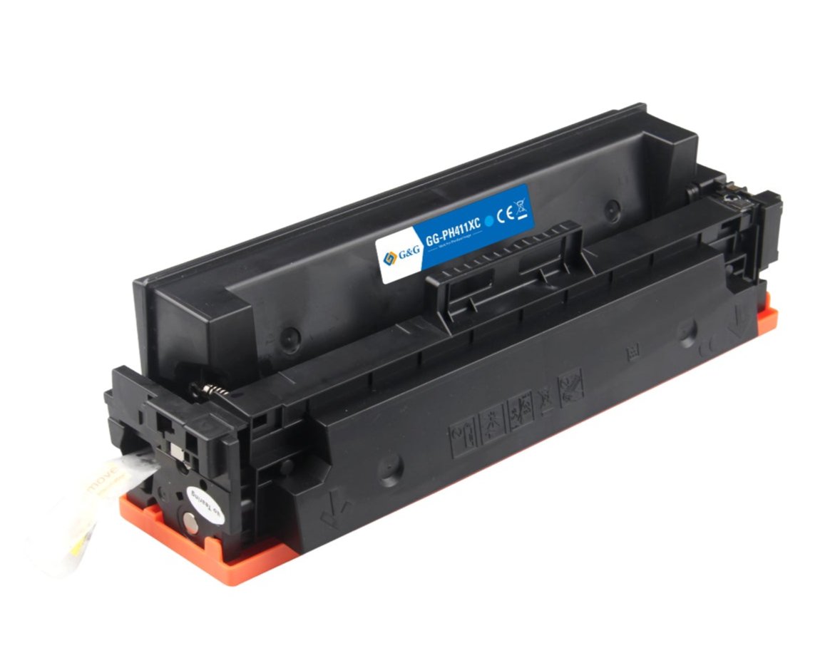 Hp CF411X ink cartridge, supply 5000 pages, 411X Cyan, Warranty 3 years.