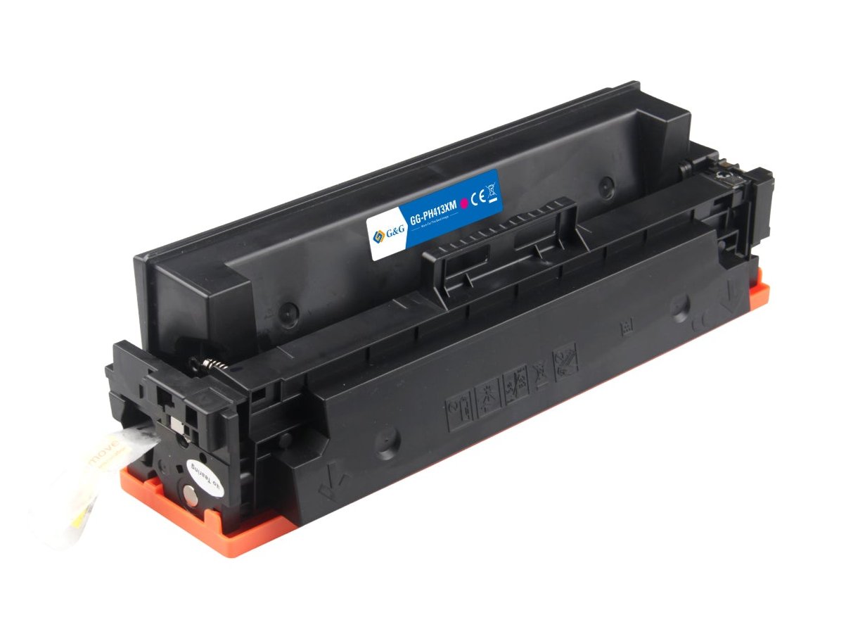 Hp CF413X ink cartridge, supply 5000 pages, 413X Magenta, Warranty 3 years.