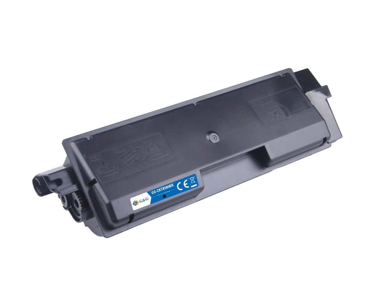 Kyocera TK-580BK bläckpatron, tillbehör 3500 sidor, Svart, Garanti 3 år.