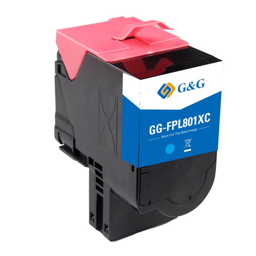 Lexmark 80C2SC0 bläckpatron, leverans 2000 sidor, CX310 Cyan