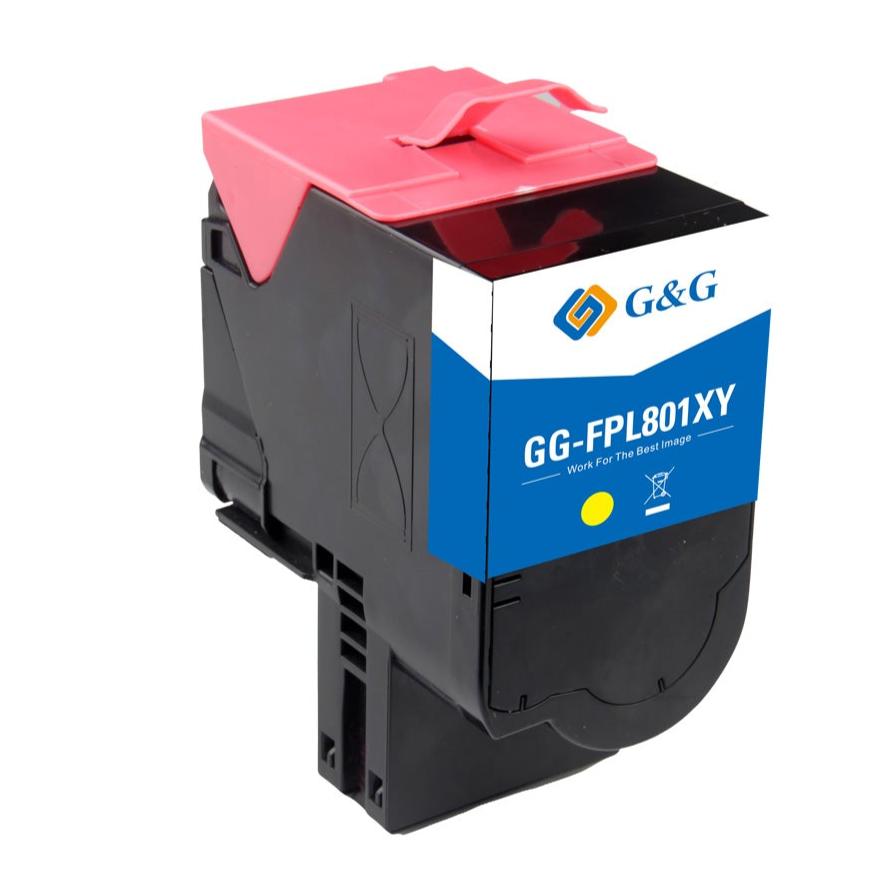 Lexmark 80C2SY0 bläckpatron, leverans 2000 sidor, CX310 gul