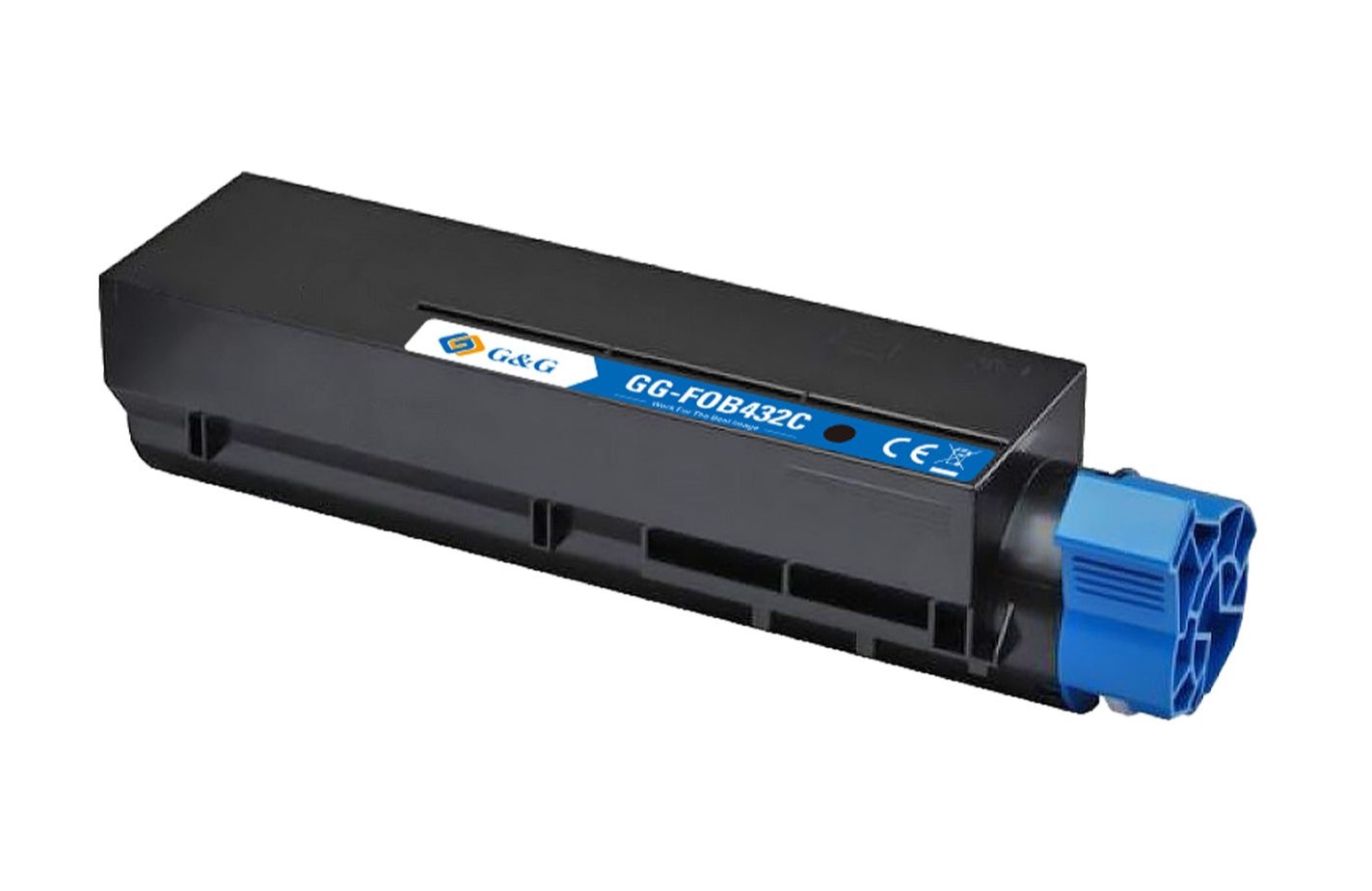 OKI 45807102 bläckpatron, leverans 3000 sidor, B412 Svart, Garanti 3 år.