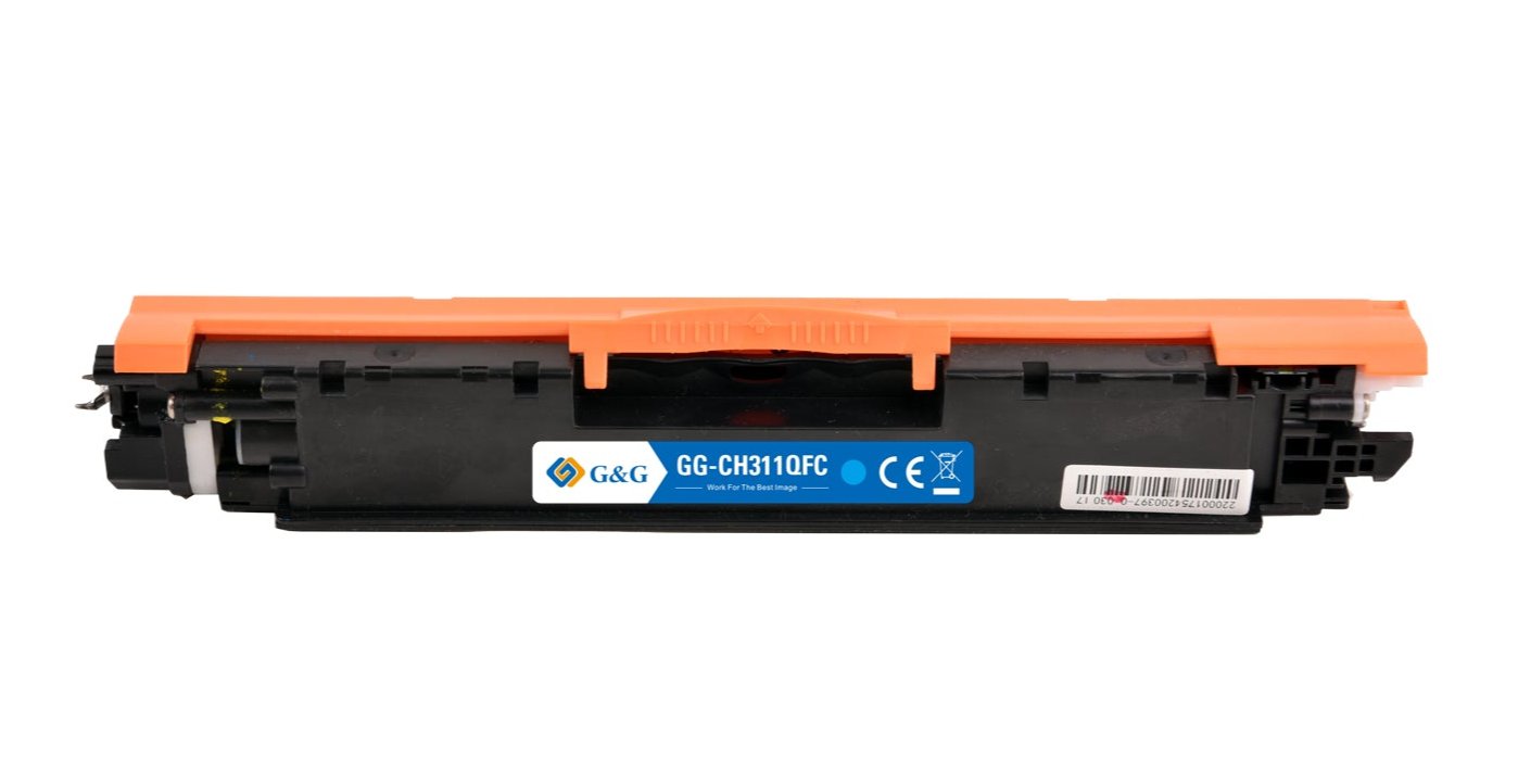 Hp CE311A ink cartridge, supply 1000 pages, 126A Cyan, Warranty 3 years.