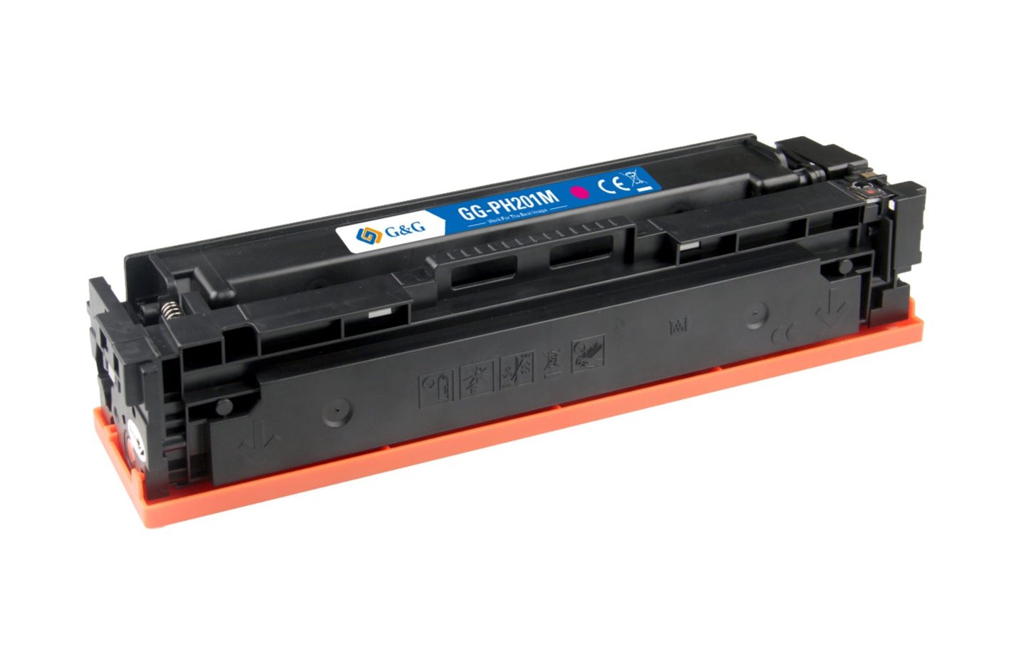 Hp CF403A ink cartridge, accessory 1400 pages, 201A Magenta, Warranty 3 years.