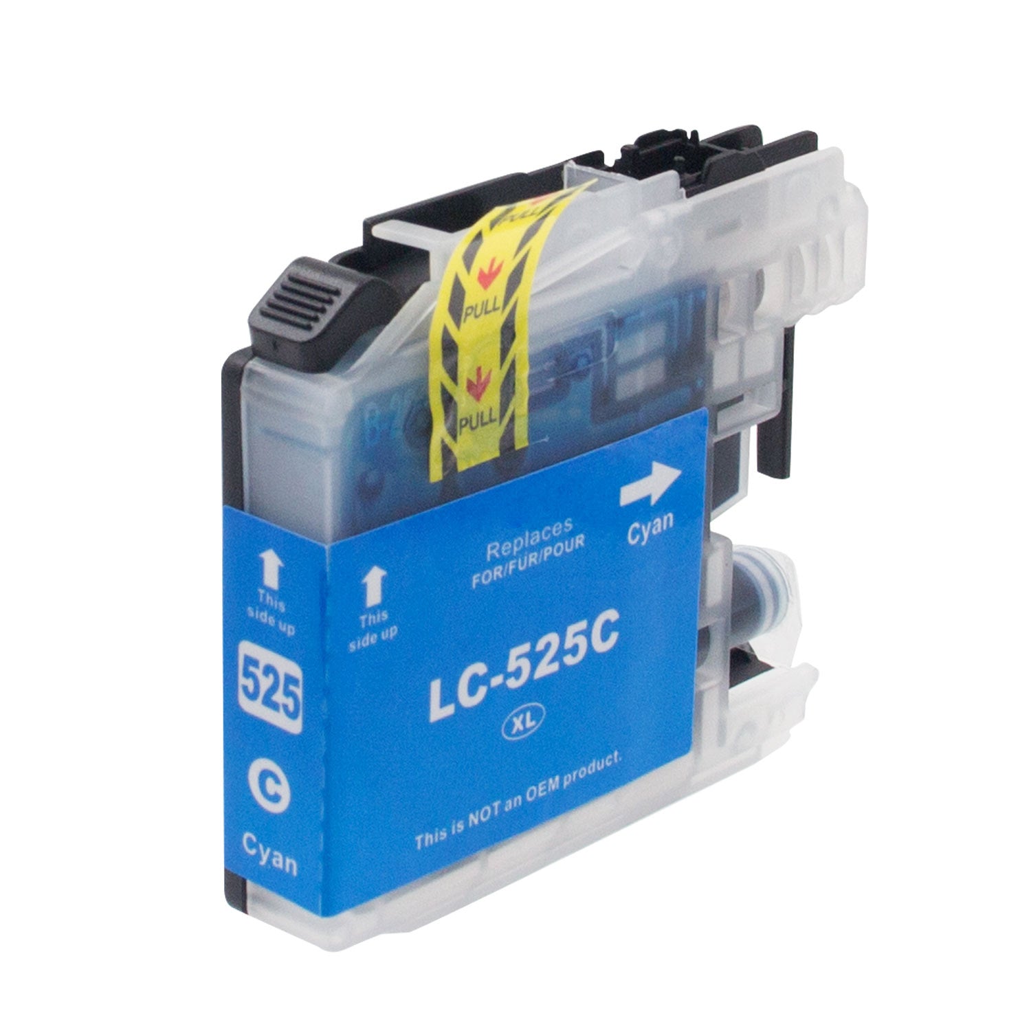 Brother LC-525XLC ink cartridge, accessory 16.6ml Cyan, Warranty 3 years.
