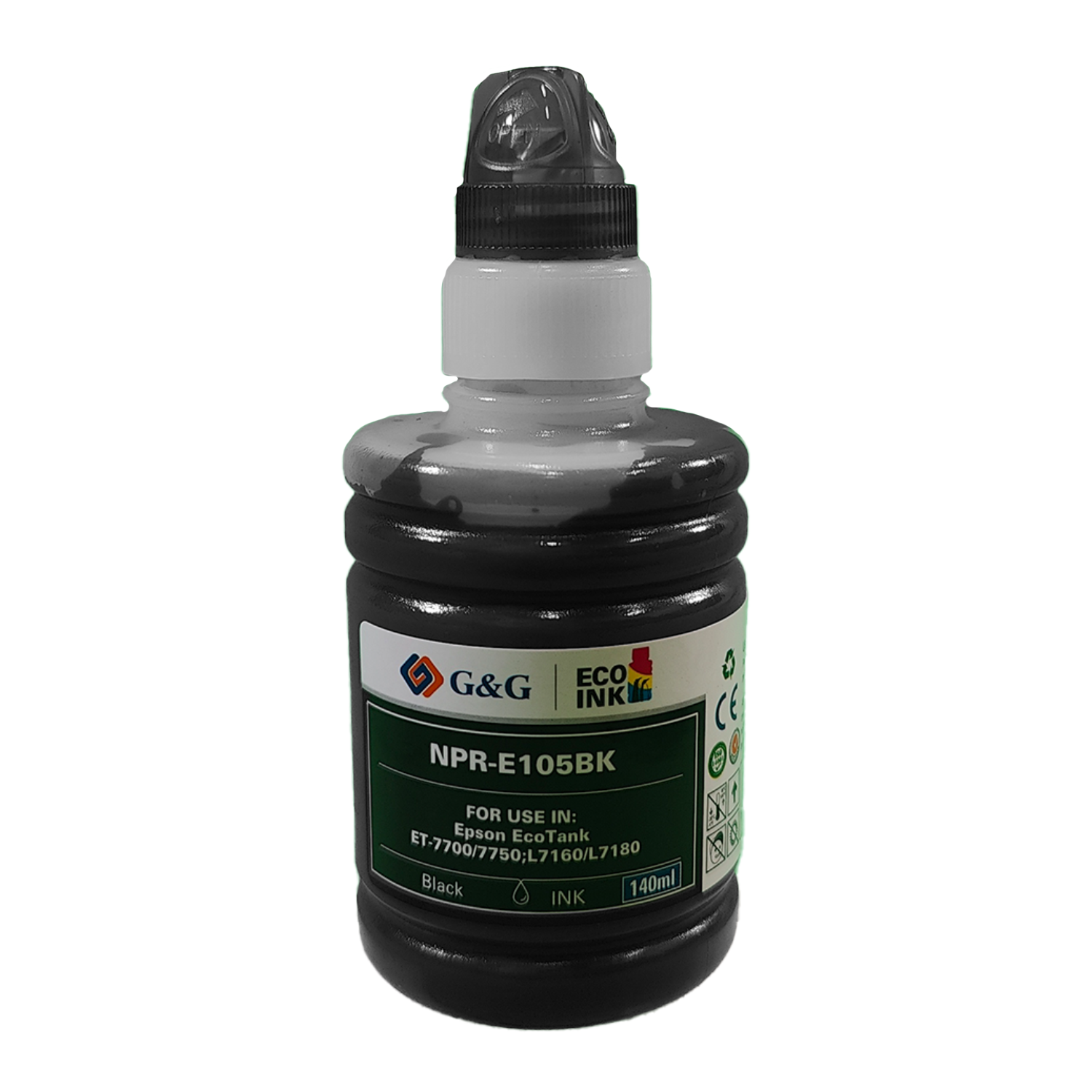 Epson 105 bläckpatron, tillbehör 140ml C13T00Q140 Svart