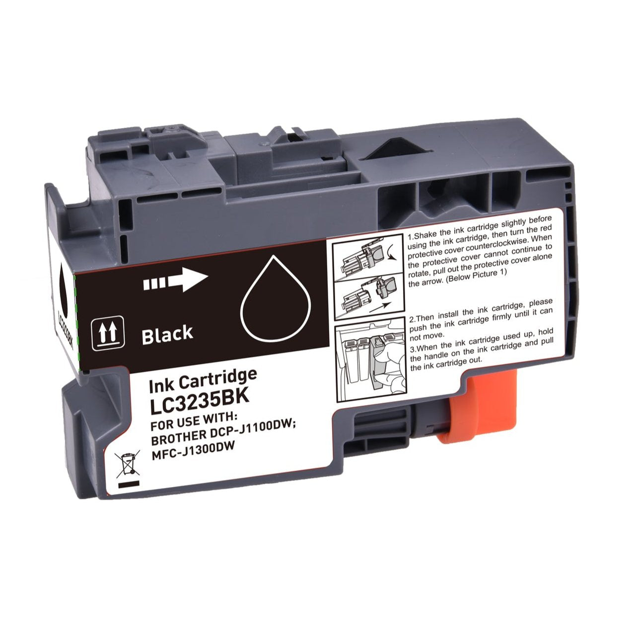 Brother LC-3235LBKX ink cartridge, accessory 6000 pages Black, Warranty 3 years.