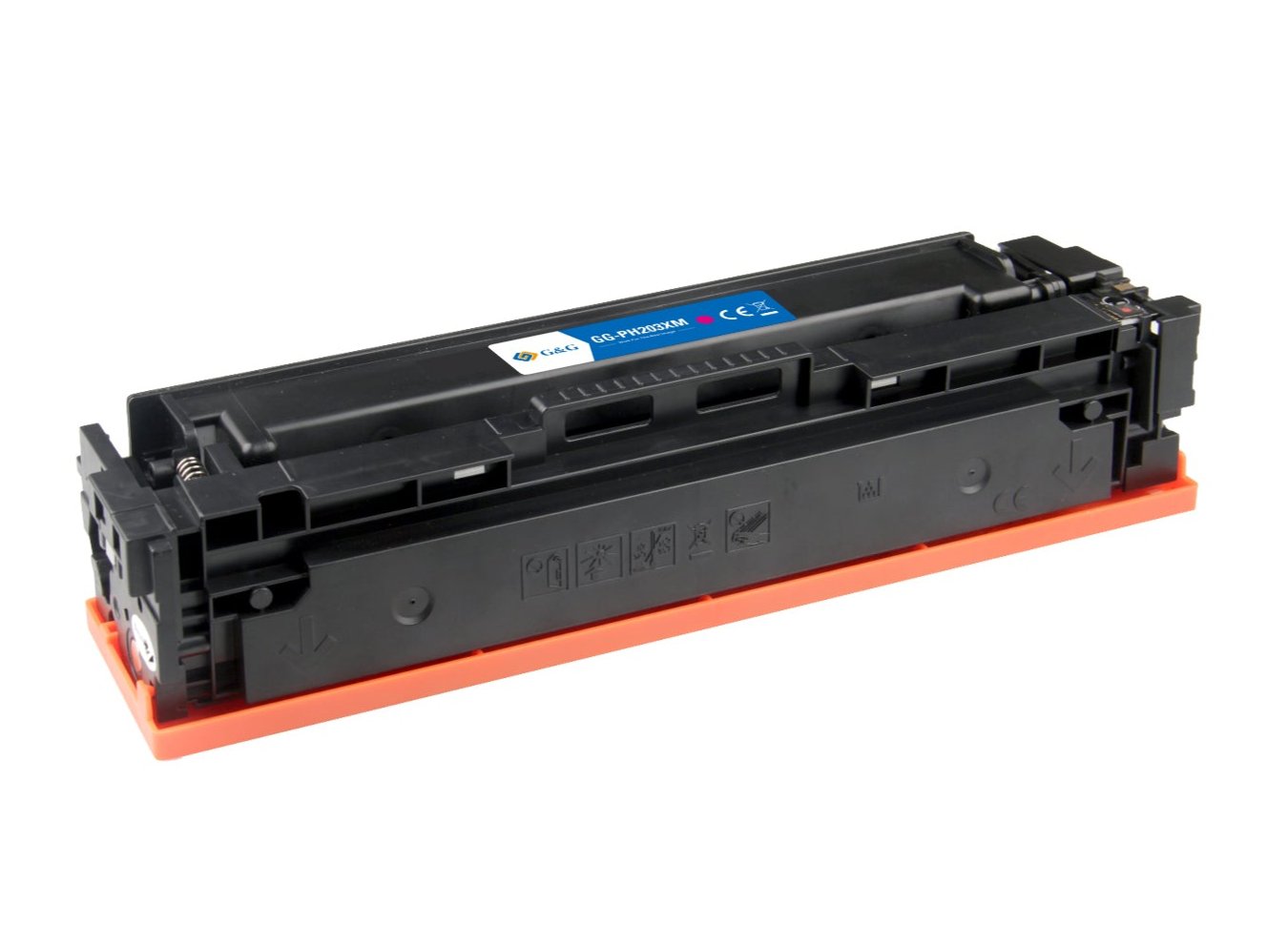 Hp CF543X ink cartridge, accessory 2500 pages, 203X Magenta, Warranty 3 years.