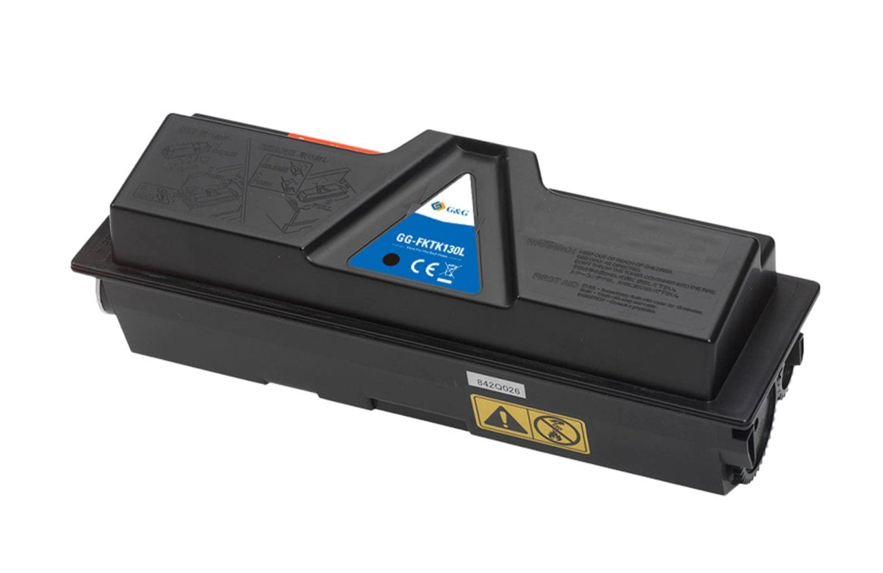 Kyocera TK-130 ink cartridge, supply 12000 pages, Black, Warranty 3 years.