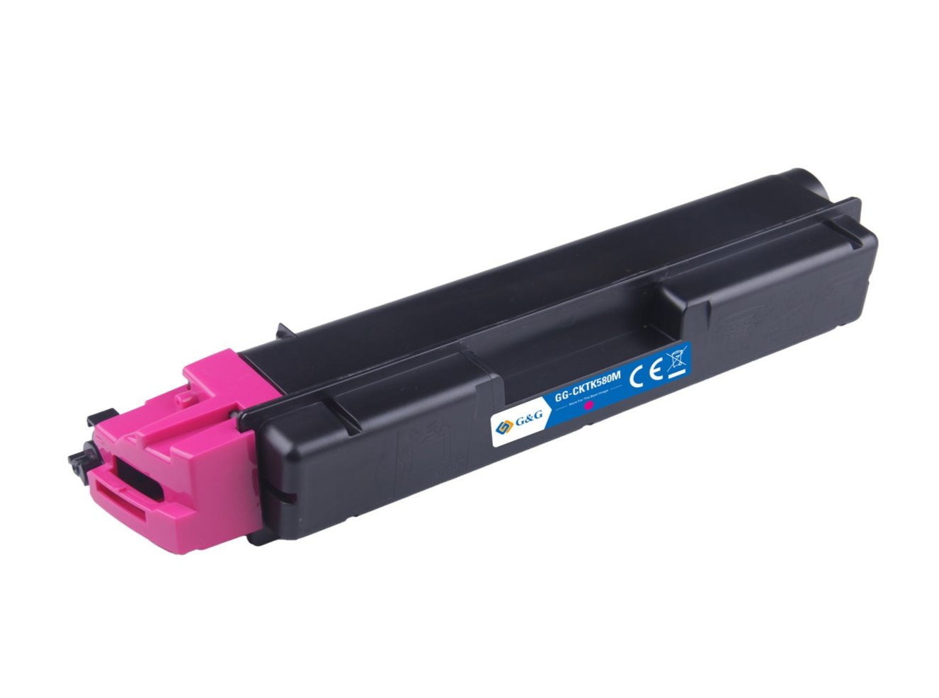 Kyocera TK-580M ink cartridge, accessory 2800 pages, Magenta, Warranty 3 years.